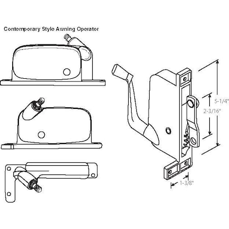 Strybuc Awning Operator Mill 41-396P D